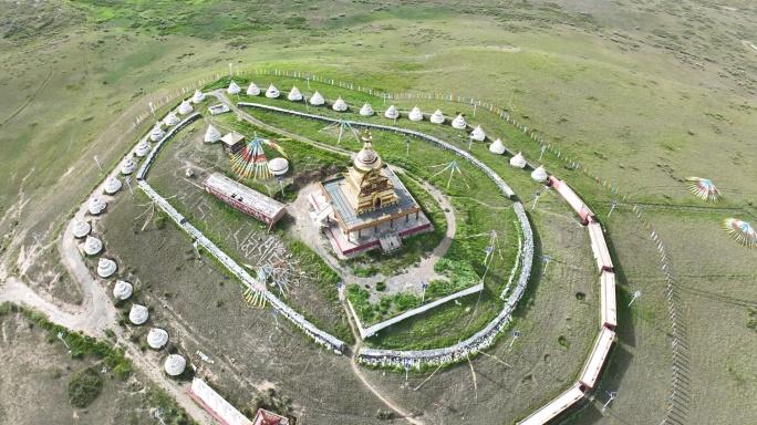 唐蕃石经城风景区4K航拍