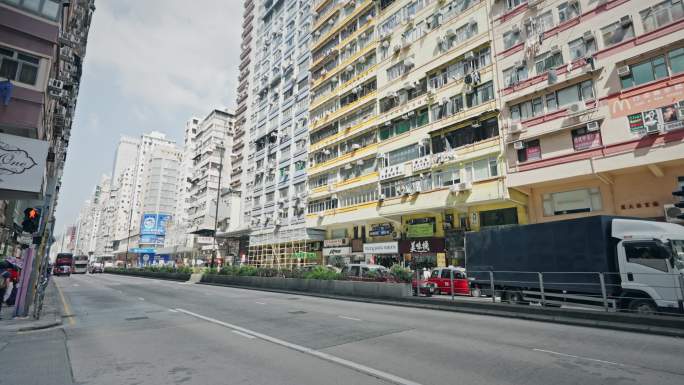 香港街头城市生活街道实拍视频8519