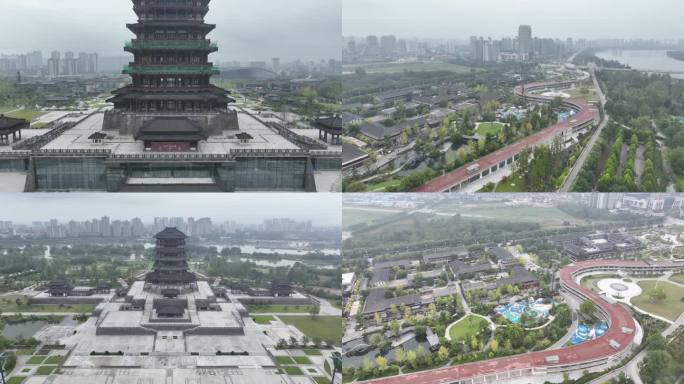 汉中市天汉生态文化公园4K航拍