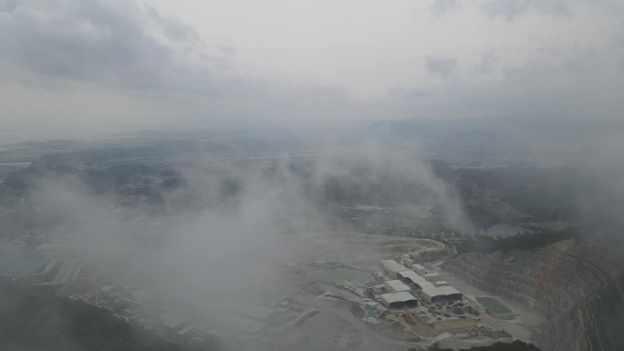 珠江云雾 深中通道 南沙湿地