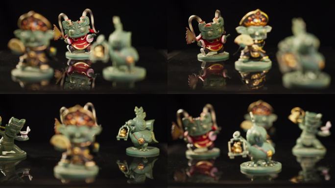 三星堆文创小人纪念品摆件盲盒展品实拍