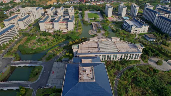 航拍福建农林大学旗山校区