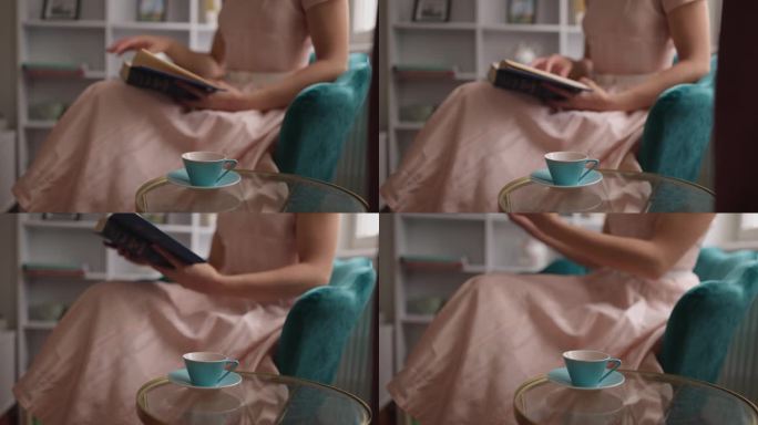 优雅的女人在读书
