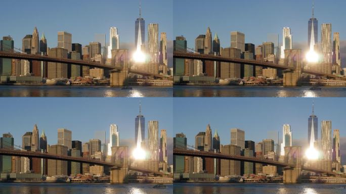 从布鲁克林看到的曼哈顿天际线