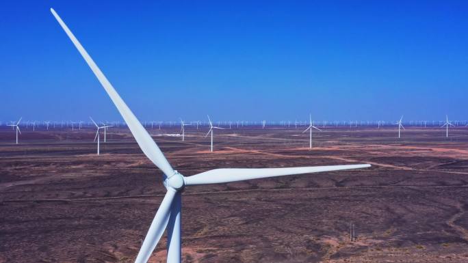 风电戈壁新能源4K空境碳中和碳达峰