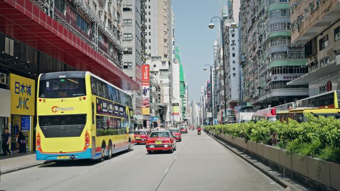 香港街头城市生活街道实拍视频8464