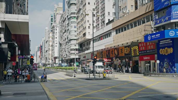 香港街头城市生活街道实拍视频8512