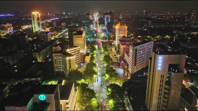 昆山市前进路夜景