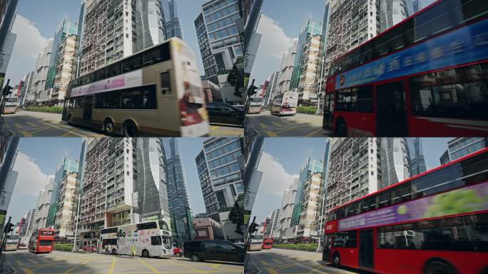 香港街头城市生活街道实拍视频8502