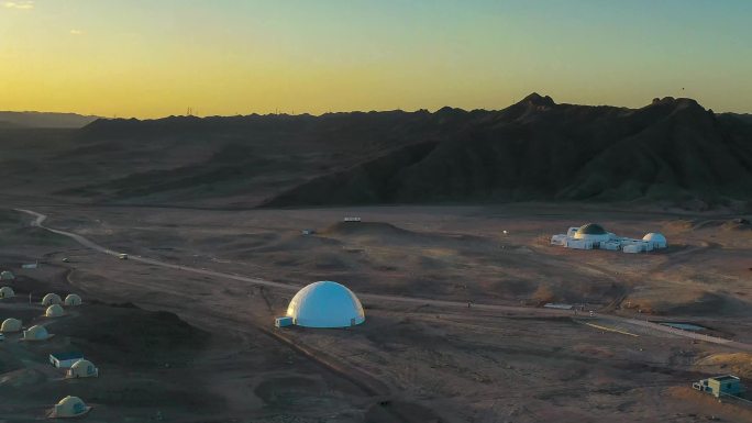 火星基地 延时 航拍延时