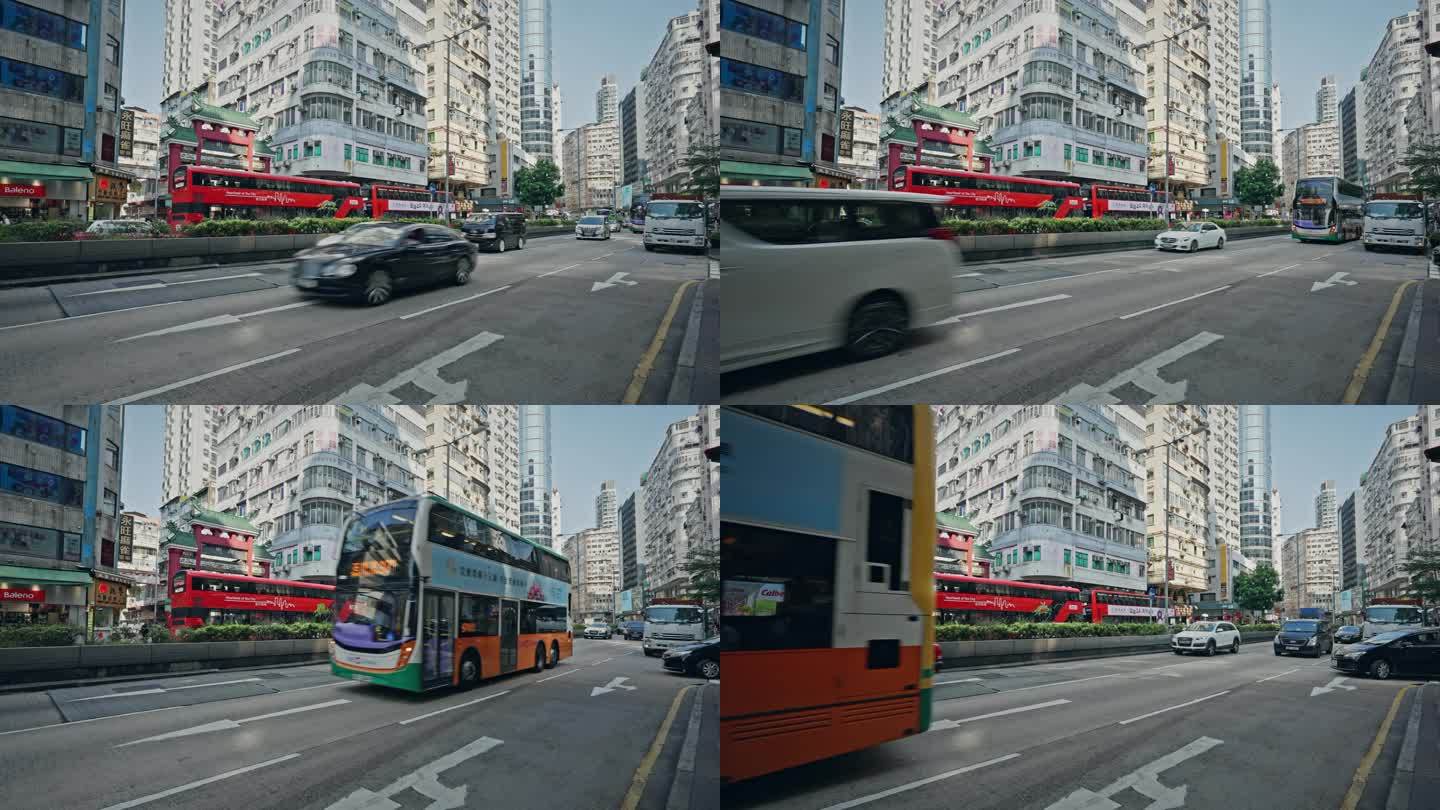 香港街头城市生活街道实拍视频8558