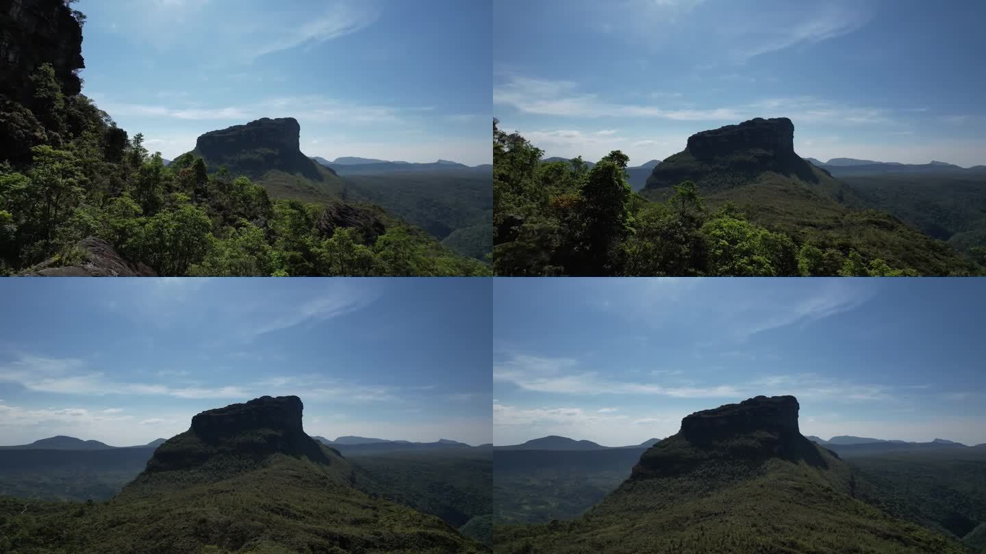 莫罗·布兰科的无人机视频，帕蒂山谷，查帕达·迪亚曼蒂纳，巴西巴伊亚州
