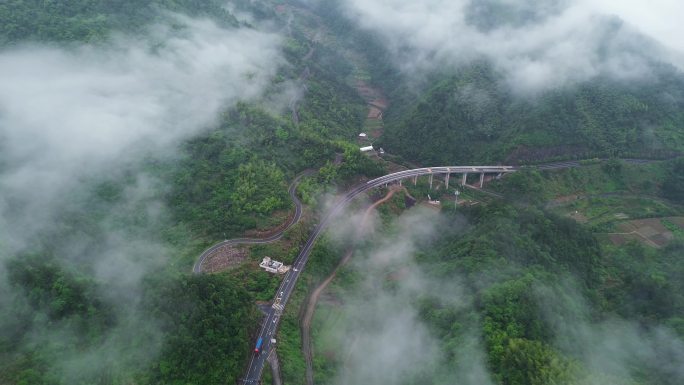 浦江马岭云海风光航拍合集