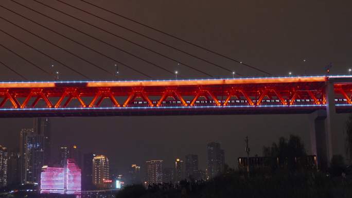 重庆城市地标洪崖洞夜景4k实拍