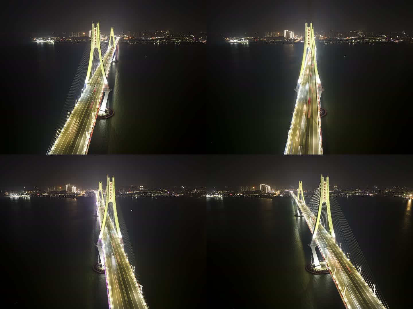 湛江海湾大桥夜景延时拍摄01