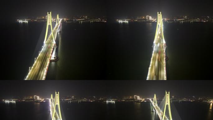 湛江海湾大桥夜景延时拍摄01