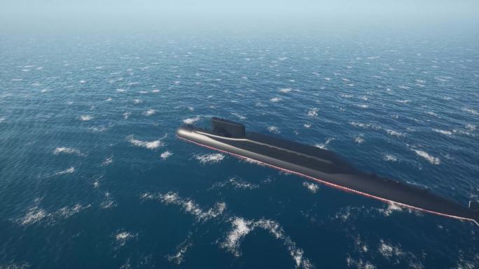 核潜艇4k三维动画