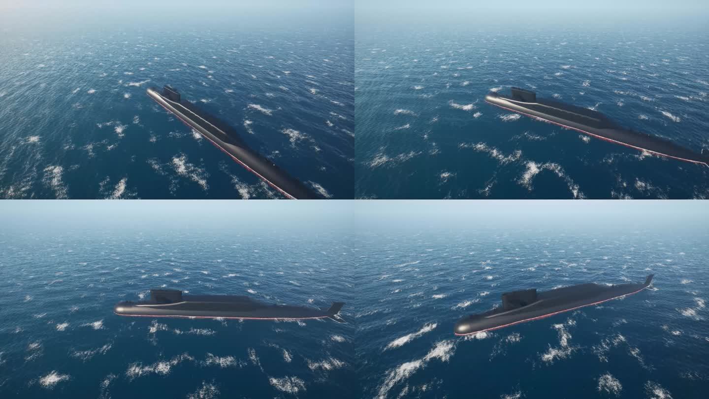 核潜艇4k三维动画