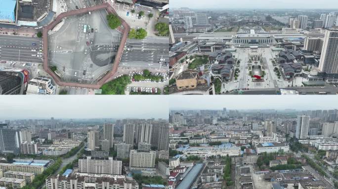 汉中城市地标4K航拍