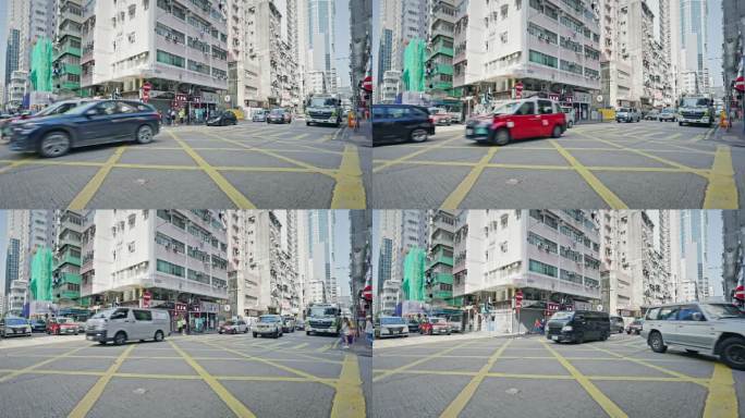 香港街头城市生活街道实拍视频8452
