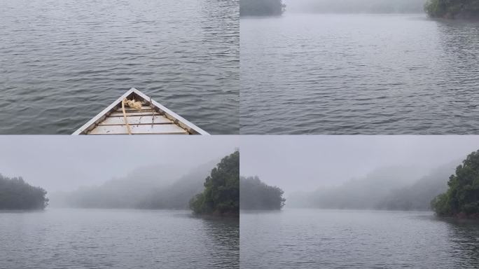 江面起雾湖水面雾气水蒸气河流意境唯美雾景