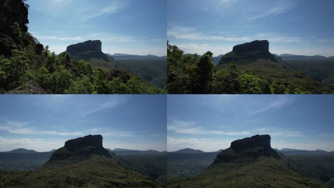 莫罗·布兰科的无人机视频，帕蒂山谷，查帕达·迪亚曼蒂纳，巴西巴伊亚州