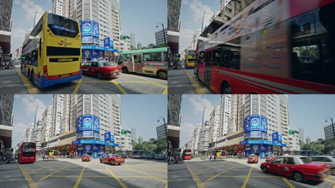 香港街头城市生活街道实拍视频8514