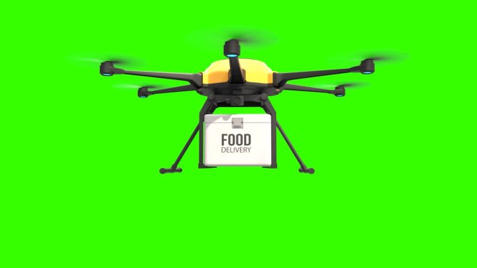 无人机送餐，快餐送餐概念，无人机送餐技术