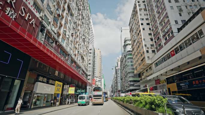 香港街头城市生活街道实拍视频8465