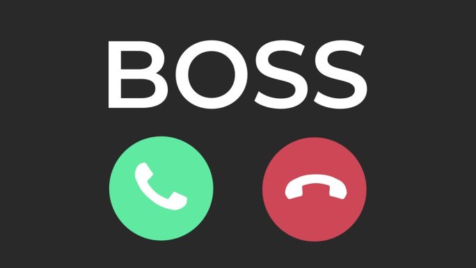 横接boss召唤动画。公司高层管理人员在远程办公环境下的会议业务电话。4K After Effect