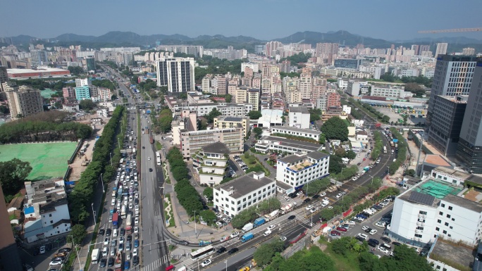 深圳市龙华区福城街道大景航拍