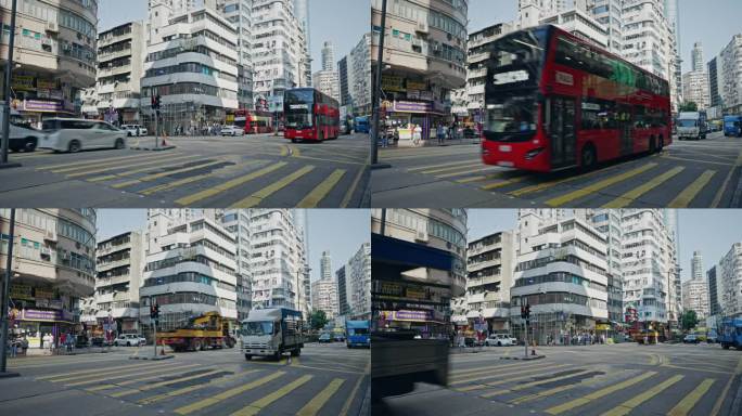 香港街头城市生活街道实拍视频8554