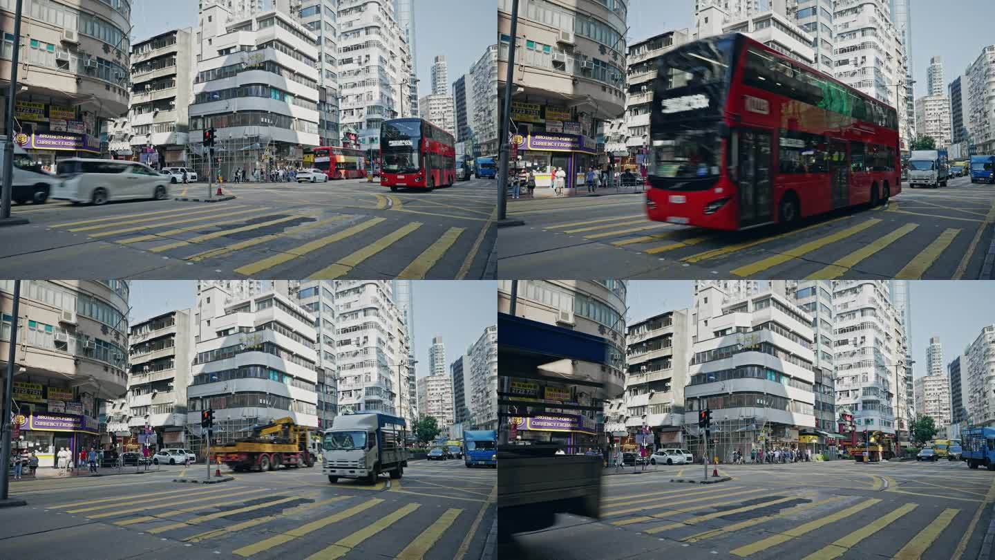 香港街头城市生活街道实拍视频8554