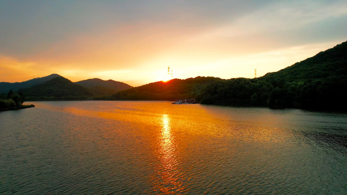 湘湖日出