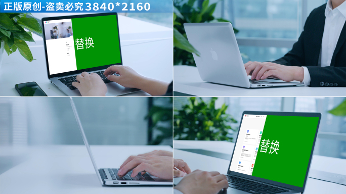 商务办公电脑绿屏屏幕替换