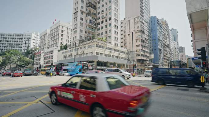 香港街头城市生活街道实拍视频8508