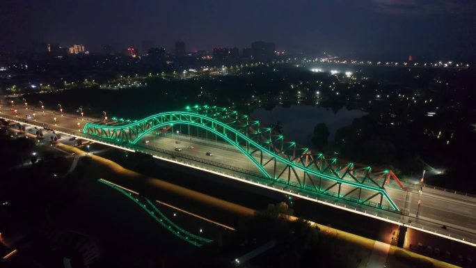 富平网红桥夜景