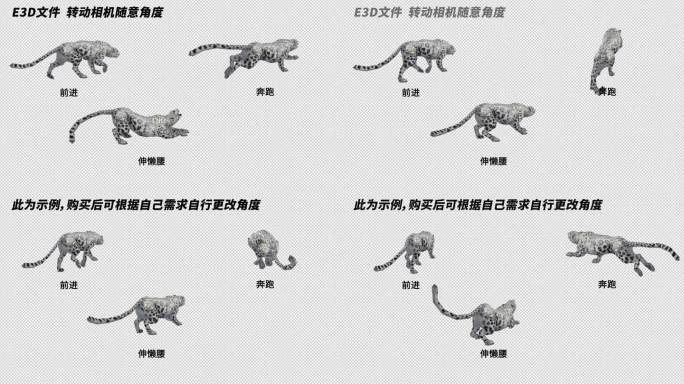 AE自由调整动物模型系列_《豹子》