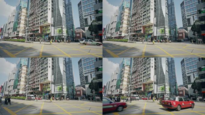 香港街头城市生活街道实拍视频8503