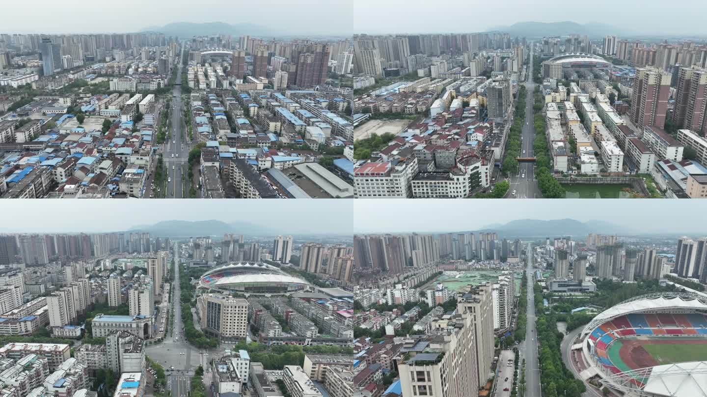 汉中市汉台区体育运动中心4K航拍