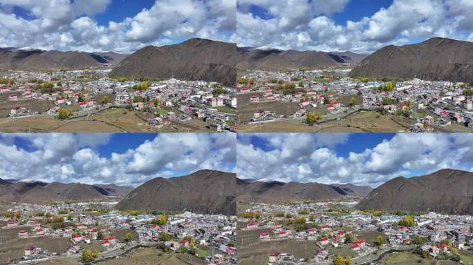 甘孜川西新都桥秋景航拍