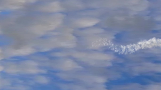 5D白云飞机 裸眼3d天幕 蓝天白云