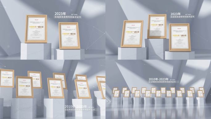 高端专利资质荣誉获奖证书