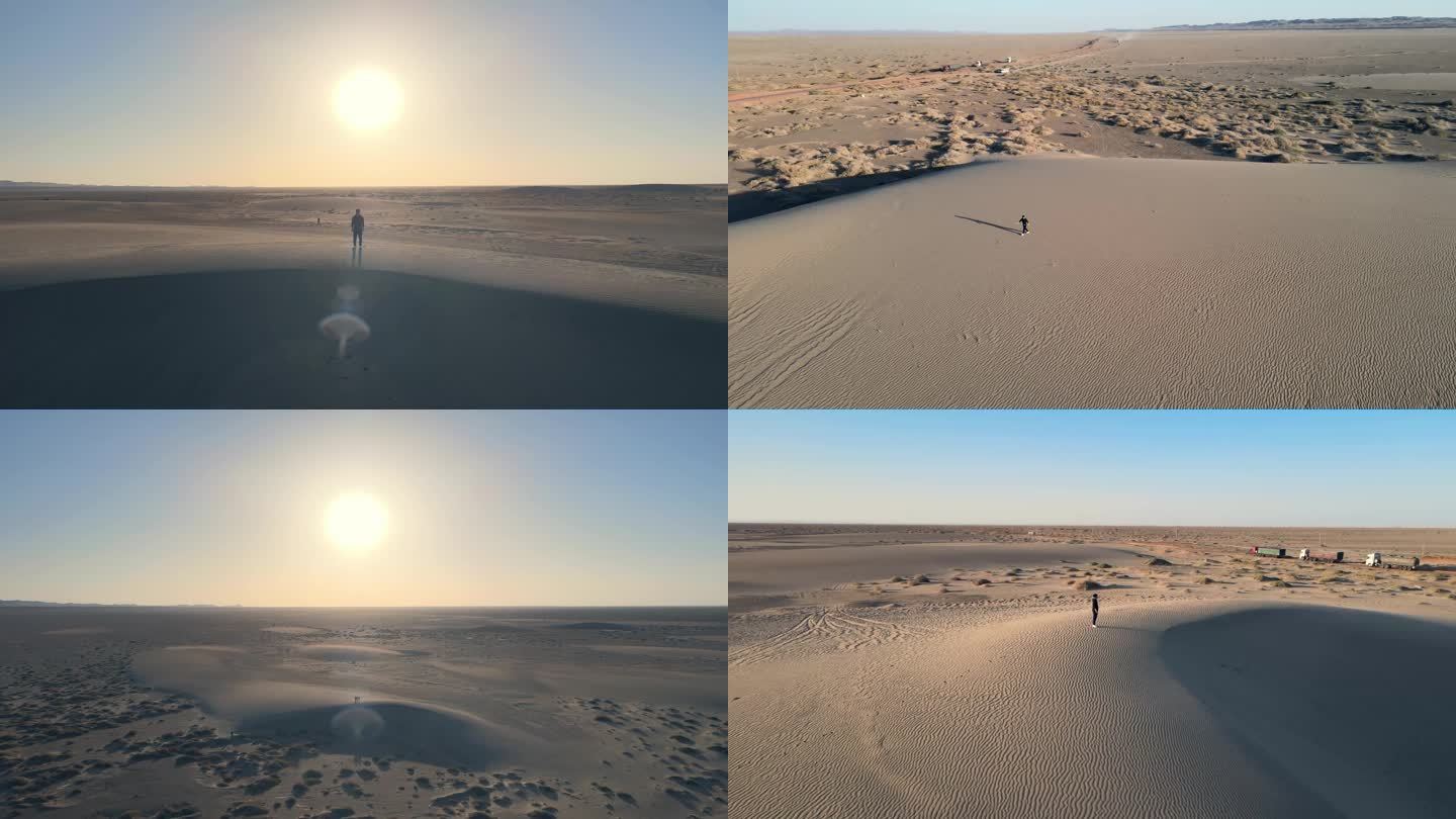 沙漠中行走冒险