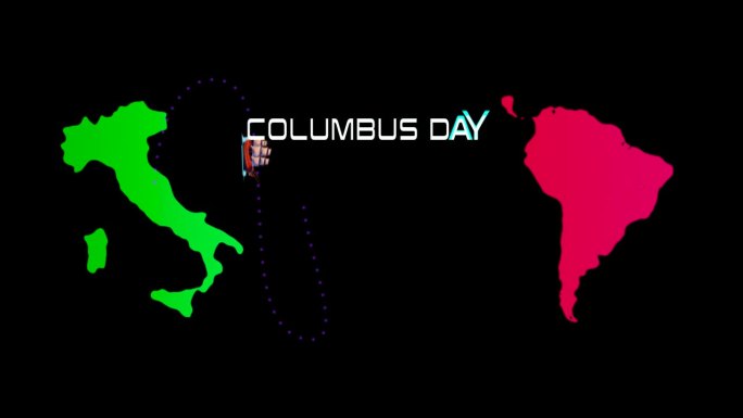 哥伦布日快乐，alpha通道背景，透明背景。