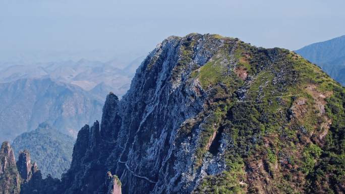 4k湖南郴州莽山五指峰 冬季雾凇