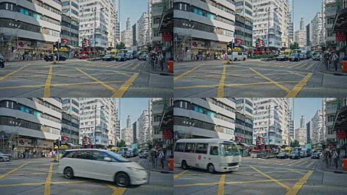香港街头城市生活街道实拍视频8555