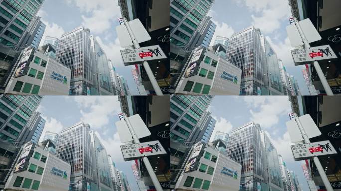 香港街头城市生活街道实拍视频8478