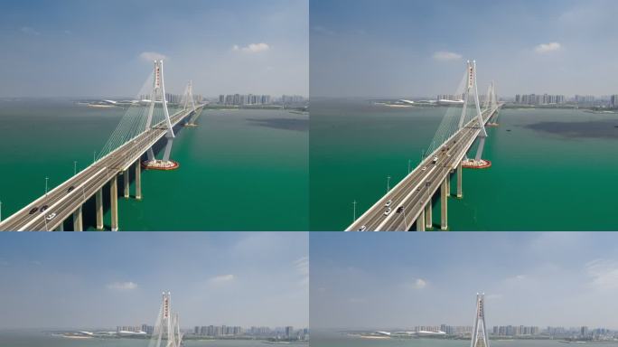 湛江海湾大桥延时航拍03