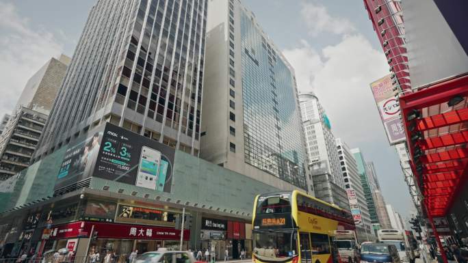 香港街头城市生活街道实拍视频8482